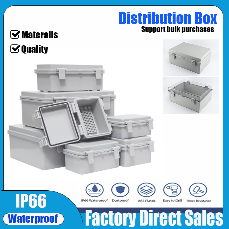 Diy Box Electronics Mall - IP66 Gray/Transparent Electronic Box Instrument Hinge