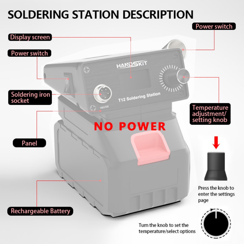 T12 Cordless Portable Solderin - Diy Soldering Station No Electronics incelemesi ve fiyatı