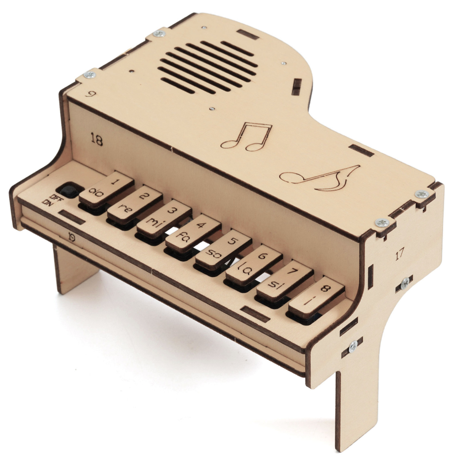 DIY Wooden Electronic Piano Mo - Diy Electronics Toys incelemesi ve fiyatı
