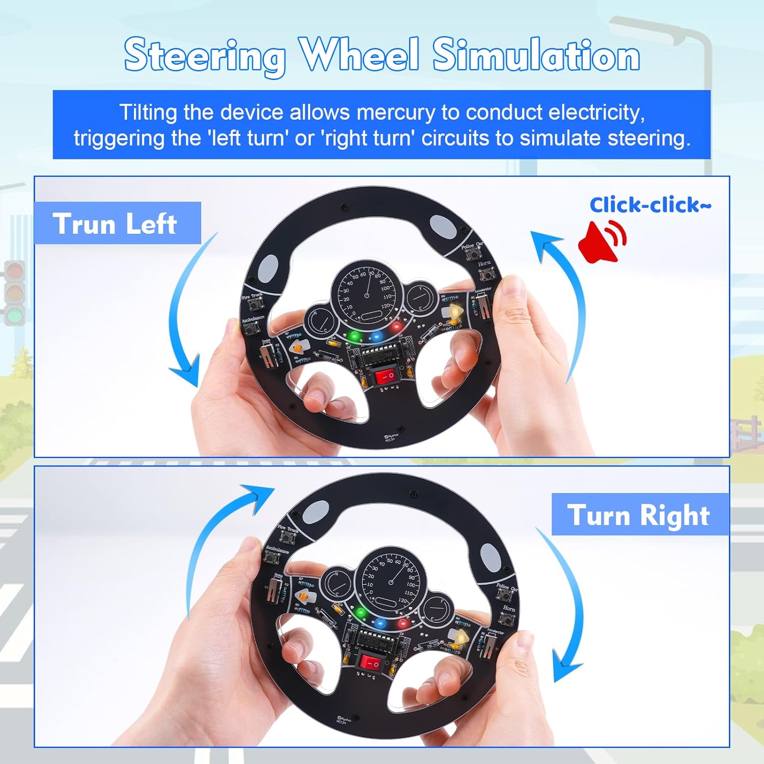 Car Steering Wheel DIY Solderi - Diy Electronics Kits For Adults incelemesi ve fiyatı