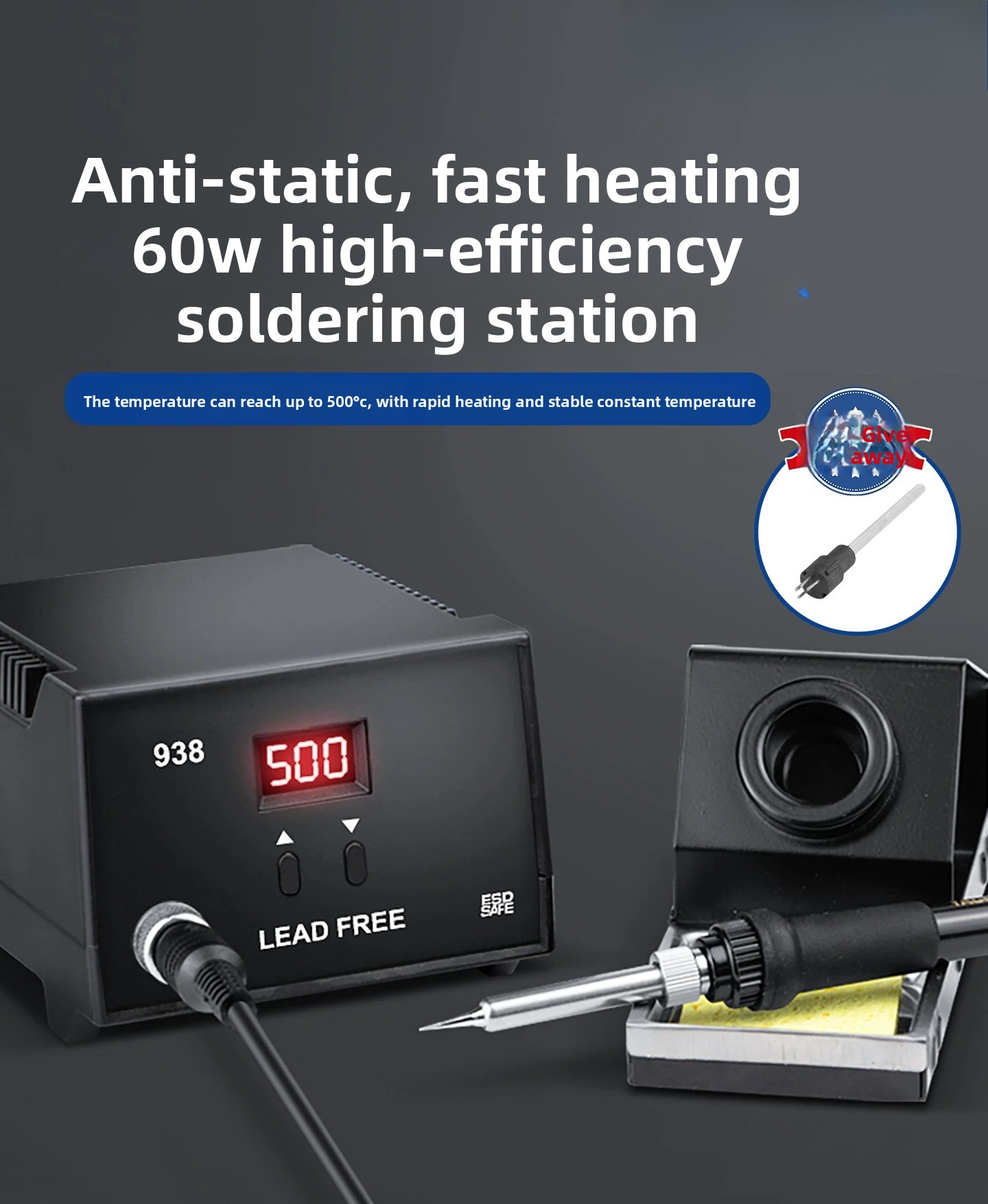 936B 60W Adjustable Temperatur - Diy Electronics Workstation incelemesi ve fiyatı