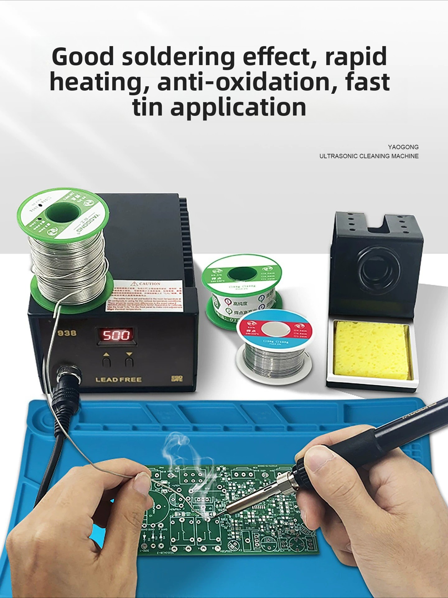 936B 60W Adjustable Temperatur - Diy Electronics Workstation incelemesi ve fiyatı