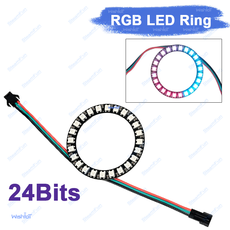 Smart WS2812B 24LED Ring Light - Diy Electronics Address incelemesi ve fiyatı