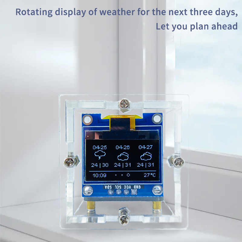 ESP8266 MINI Weather Clock WIF - Diy Soldering Station No Electronics incelemesi ve fiyatı