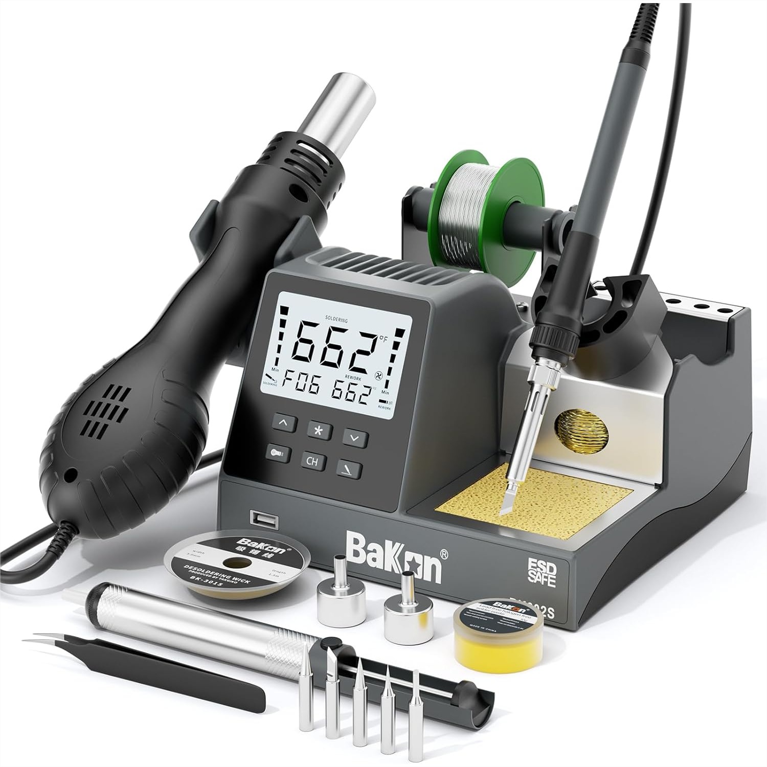 2-in-1 Soldering Iron Hot Air  - Diy Electronics Workstation incelemesi ve fiyatı