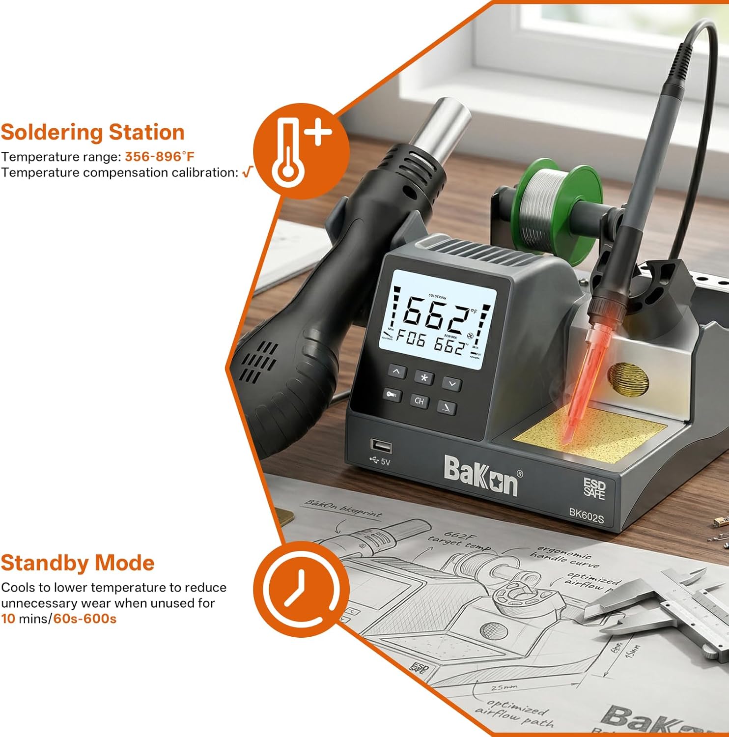 2-in-1 Soldering Iron Hot Air  - Diy Electronics Workstation incelemesi ve fiyatı