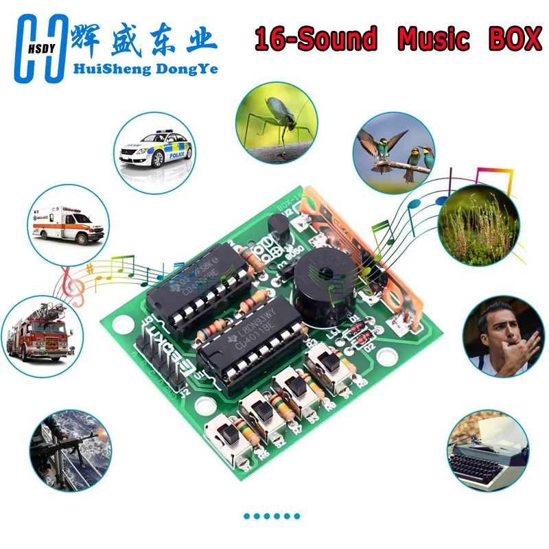 16 Music Sound Box BOX-16 Boar - Hobby Diy Electronics Kit incelemesi ve fiyatı
