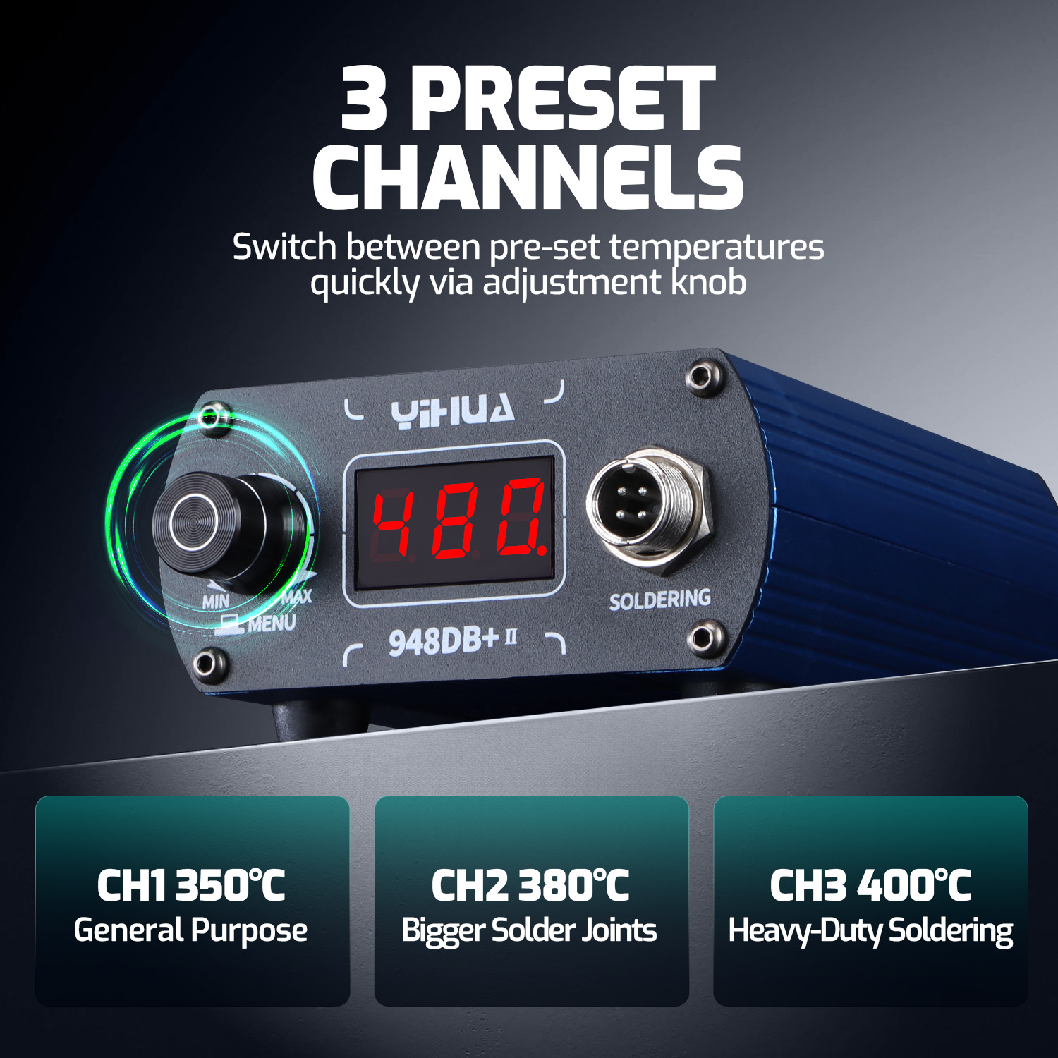 YIHUA 948DB+-II 75W Quick Heat - Diy Soldering Station No Electronics incelemesi ve fiyatı