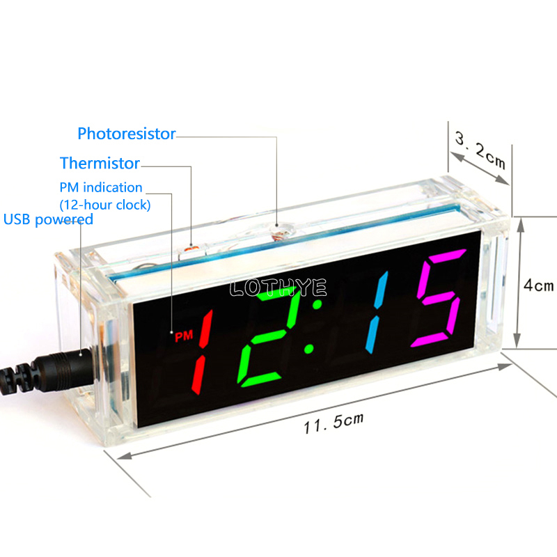 Digital Tube DIY Clock Kit Tem - Diy Box Electronics Mall incelemesi ve fiyatı