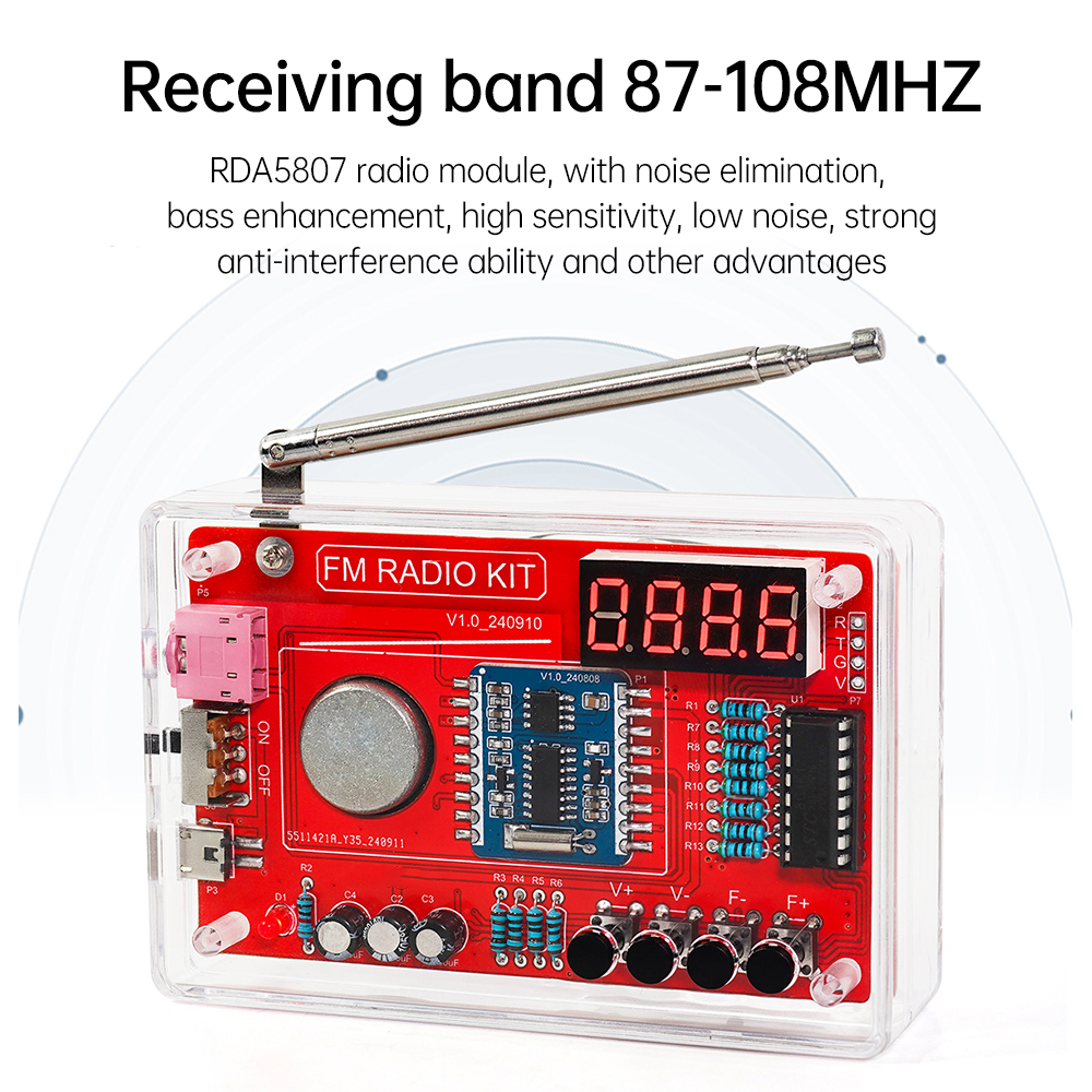 RDA5807 DIY FM Radio Electro - Hobby Diy Electronics Kit incelemesi ve fiyatı