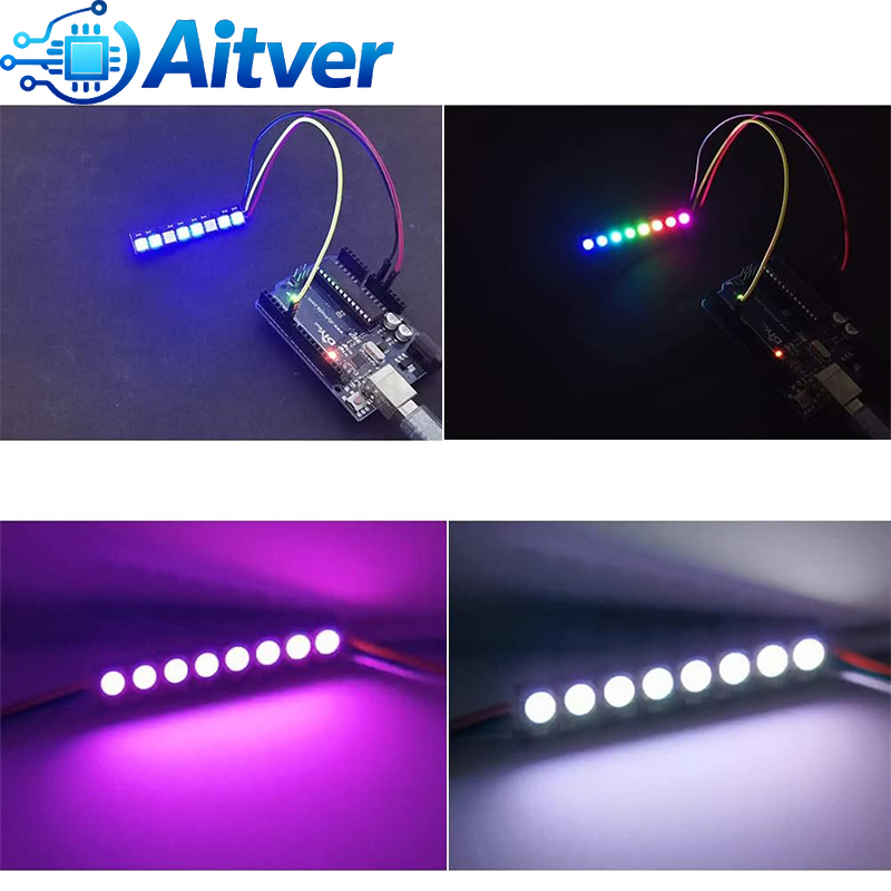 WS2812B 8Bit RGB LED Module 5V - Diy Electronics Address incelemesi ve fiyatı