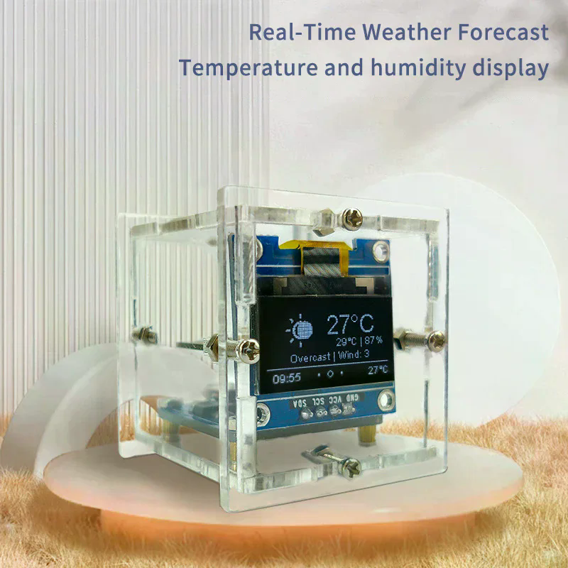 ESP8266 MINI Weather Clock WIF - Diy Soldering Station No Electronics incelemesi ve fiyatı
