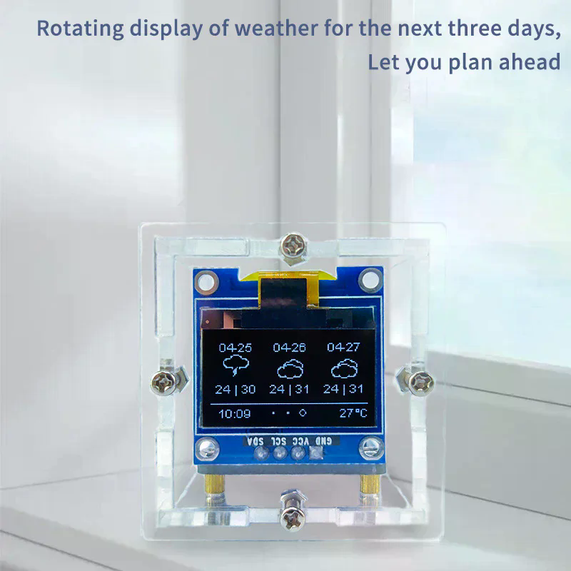 ESP8266 MINI Weather Clock WIF - Diy Soldering Station No Electronics incelemesi ve fiyatı