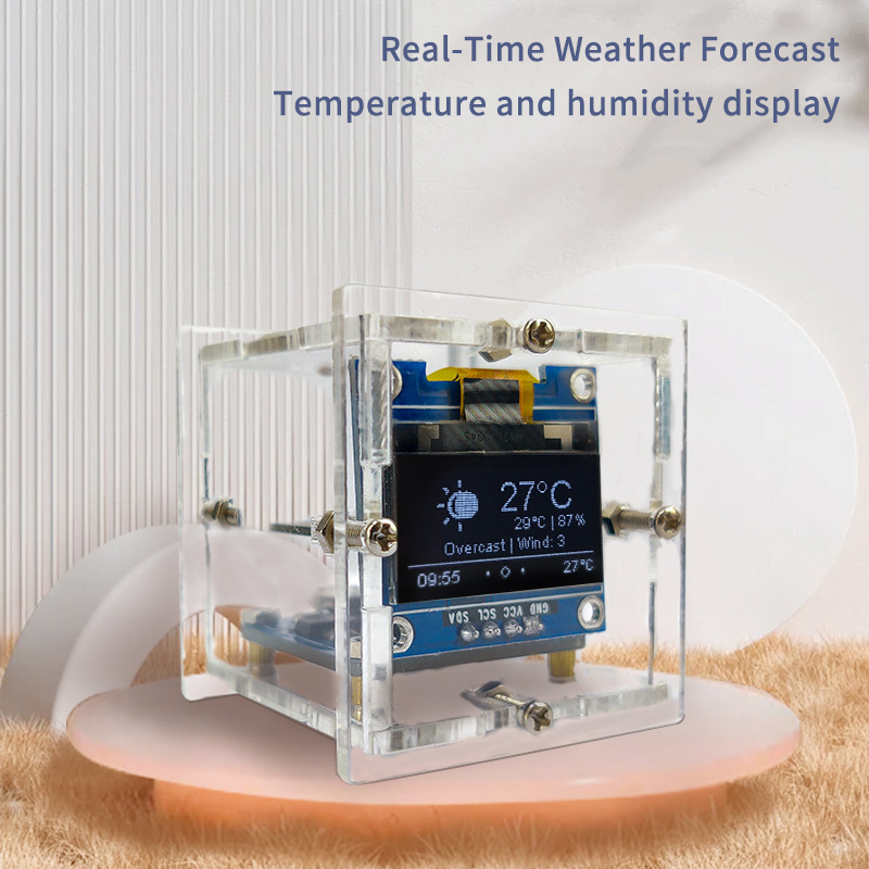 ESP8266 MINI Weather Clock WIF - Diy Soldering Station No Electronics incelemesi ve fiyatı