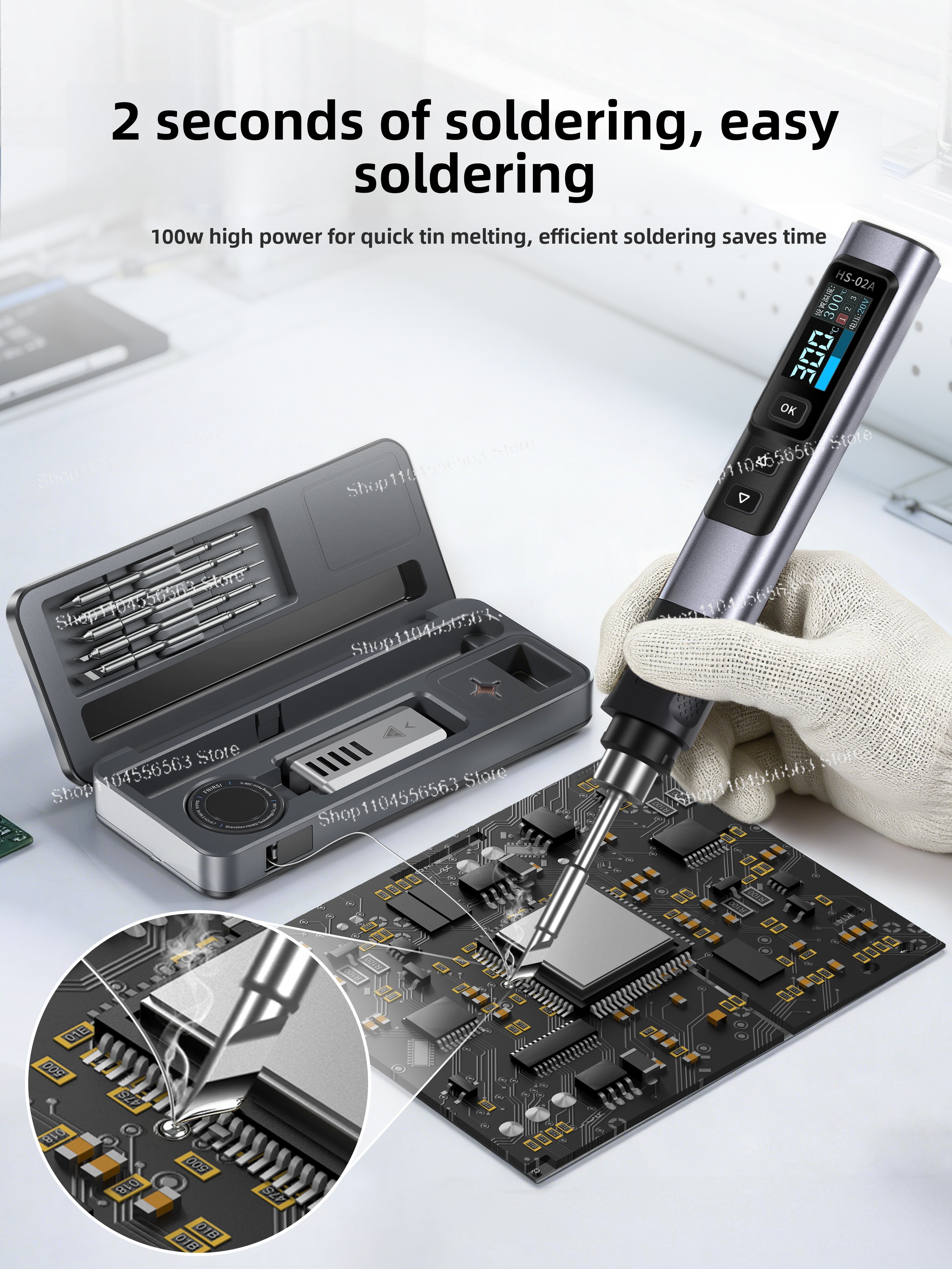 Smart Soldering Iron Kit HS02  - Diy Electronics Workstation incelemesi ve fiyatı