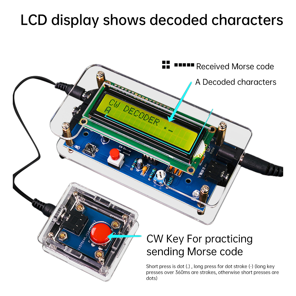 DC9V CW Morse Code Decoder Bul - Diy Electronics Workbench incelemesi ve fiyatı