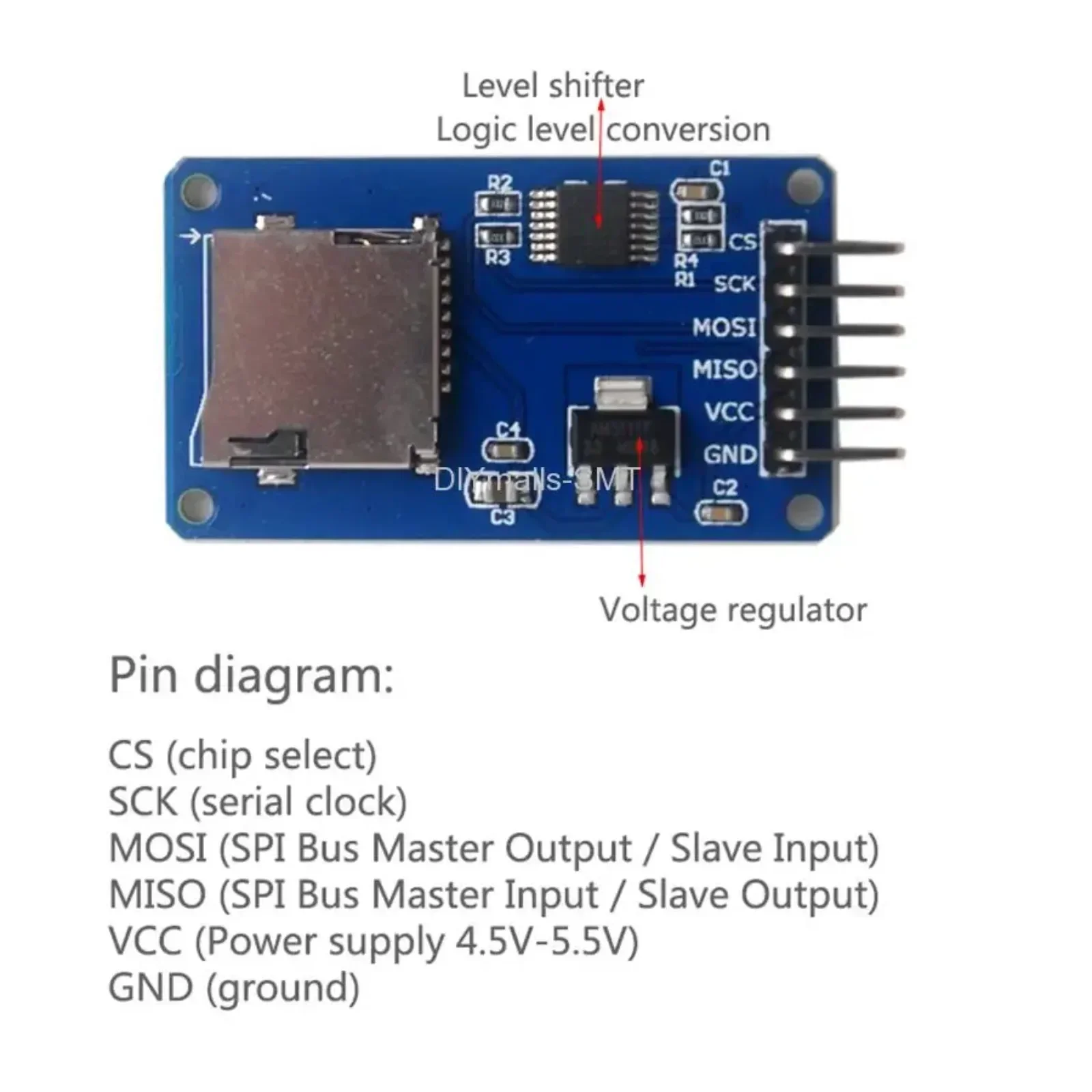 5PCS Micro SD Card Module With - Sd Card Module Spi incelemesi ve fiyatı