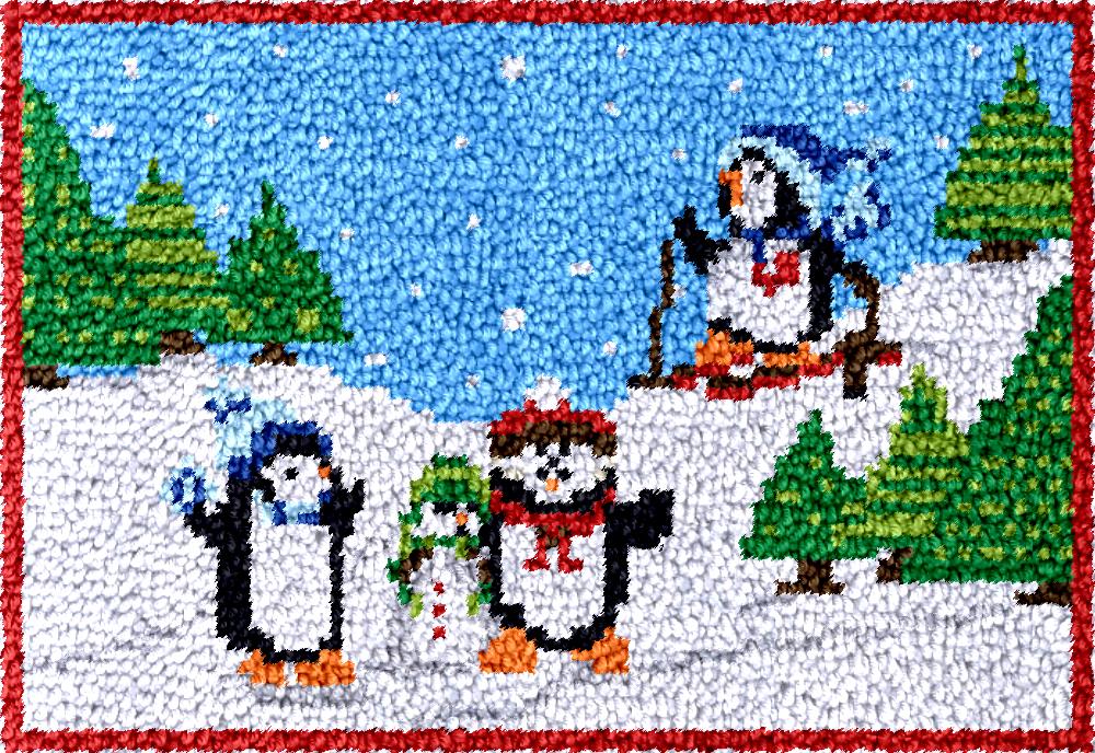 penguins Latch Hook Rug Kits w - Diy Electronics Kits For Adults incelemesi ve fiyatı