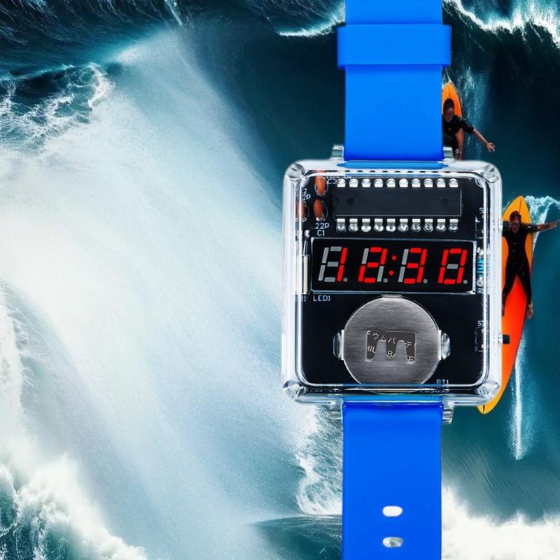 1Set DIY Electronic Watch Kit  - Diy Electronics Youtube incelemesi ve fiyatı