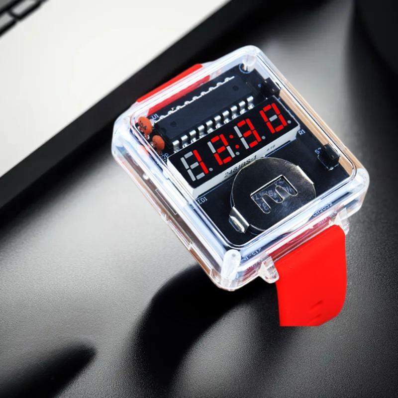 1Set DIY Electronic Watch Kit  - Diy Electronics Youtube incelemesi ve fiyatı