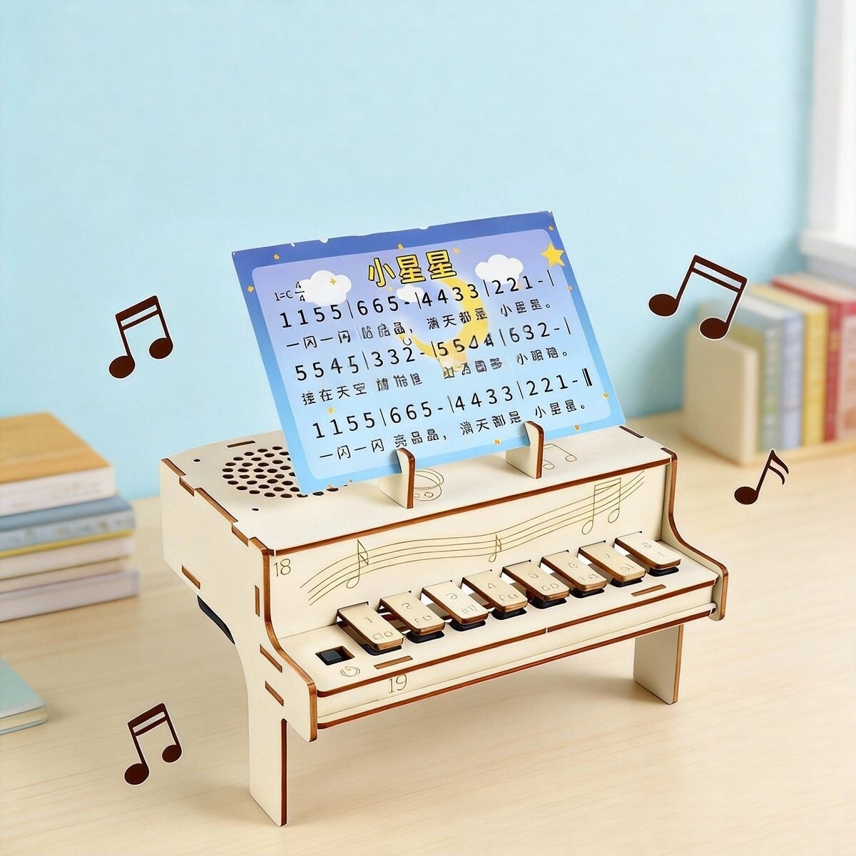 DIY Wooden Electronic Piano Mo - Diy Electronics Kits For Adults incelemesi ve fiyatı