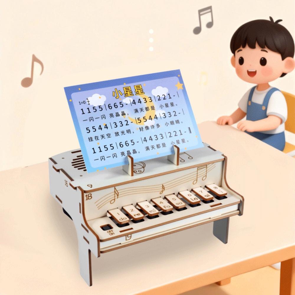 DIY Wooden Electronic Piano Mo - Diy Electronics Kits For Adults incelemesi ve fiyatı