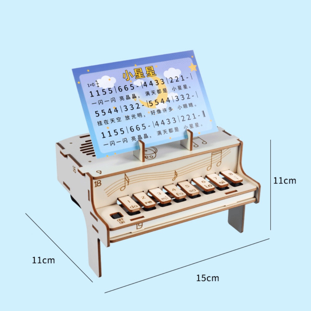 DIY Wooden Electronic Piano Mo - Diy Electronics Kits For Adults incelemesi ve fiyatı