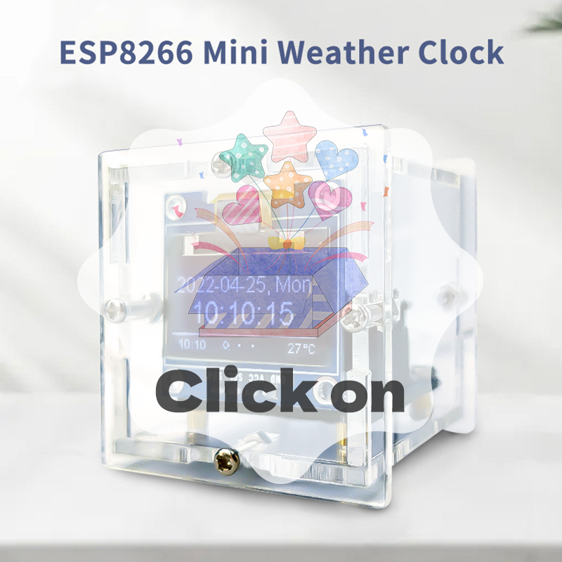 ESP8266 MINI Weather Clock WIF - Diy Soldering Station No Electronics incelemesi ve fiyatı