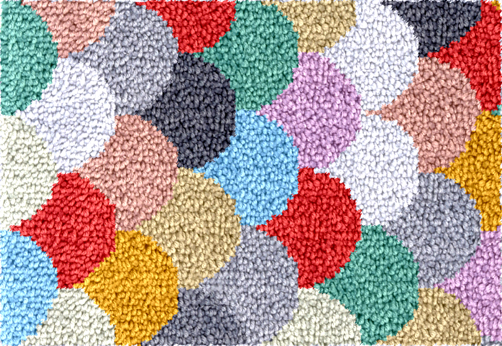 geometry Large latch hook rug  - Diy Electronics Kits For Adults incelemesi ve fiyatı