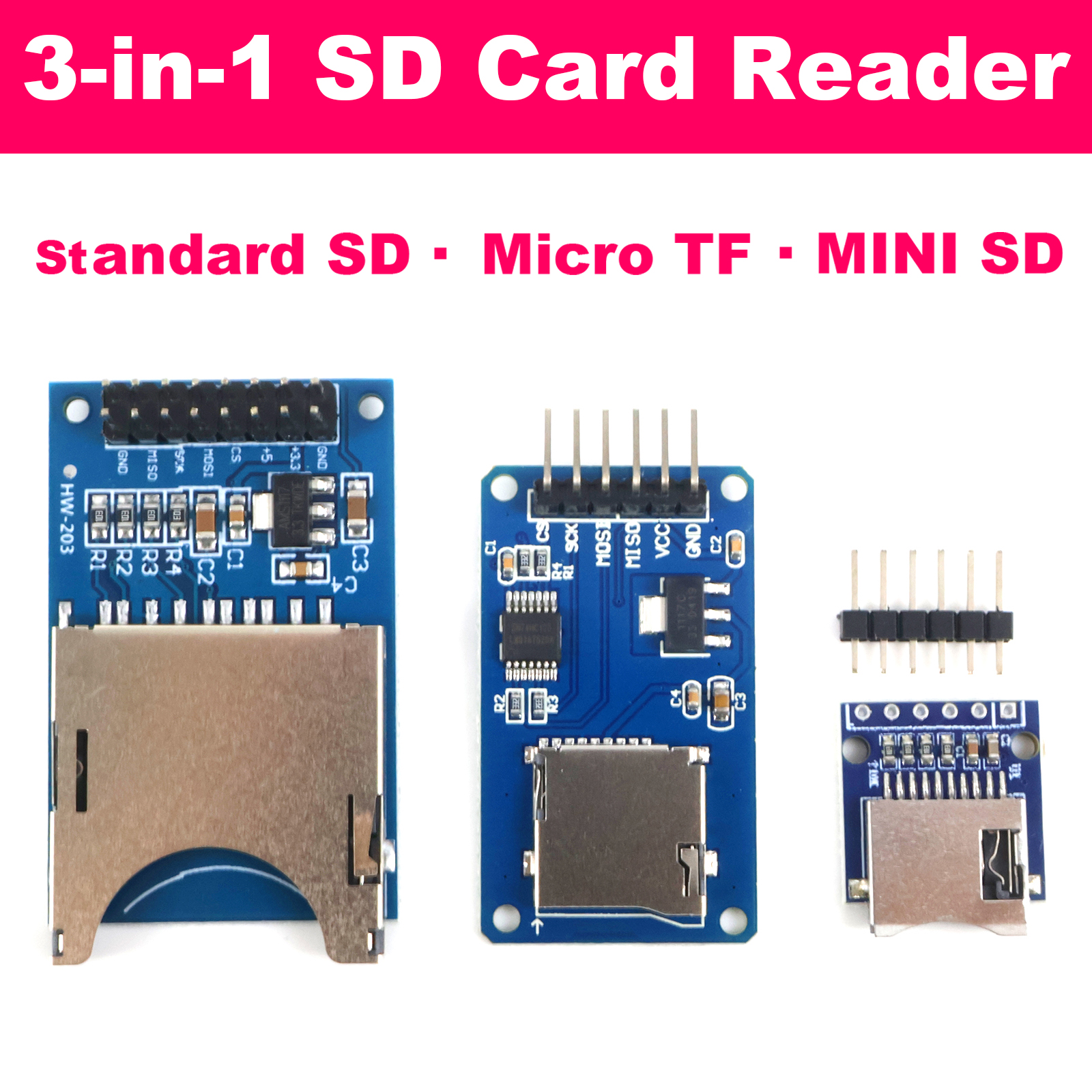 SD Card Reader Module Micro TF - Sd Card Module Spi incelemesi ve fiyatı