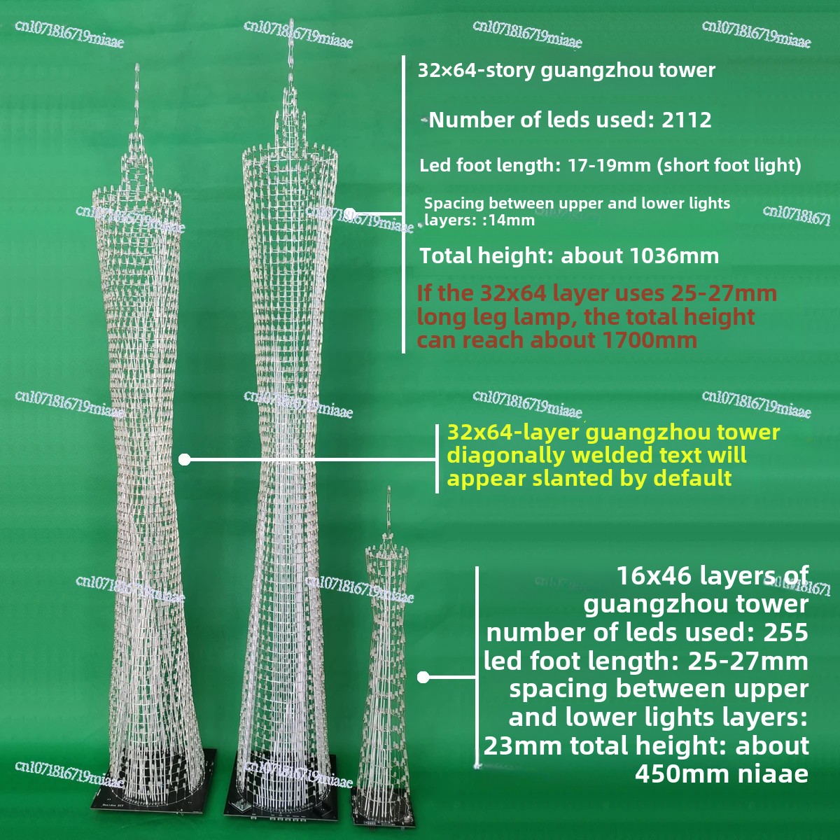 64-Floor Canton Tower DIY Kit  - Diy Electronics Toys incelemesi ve fiyatı