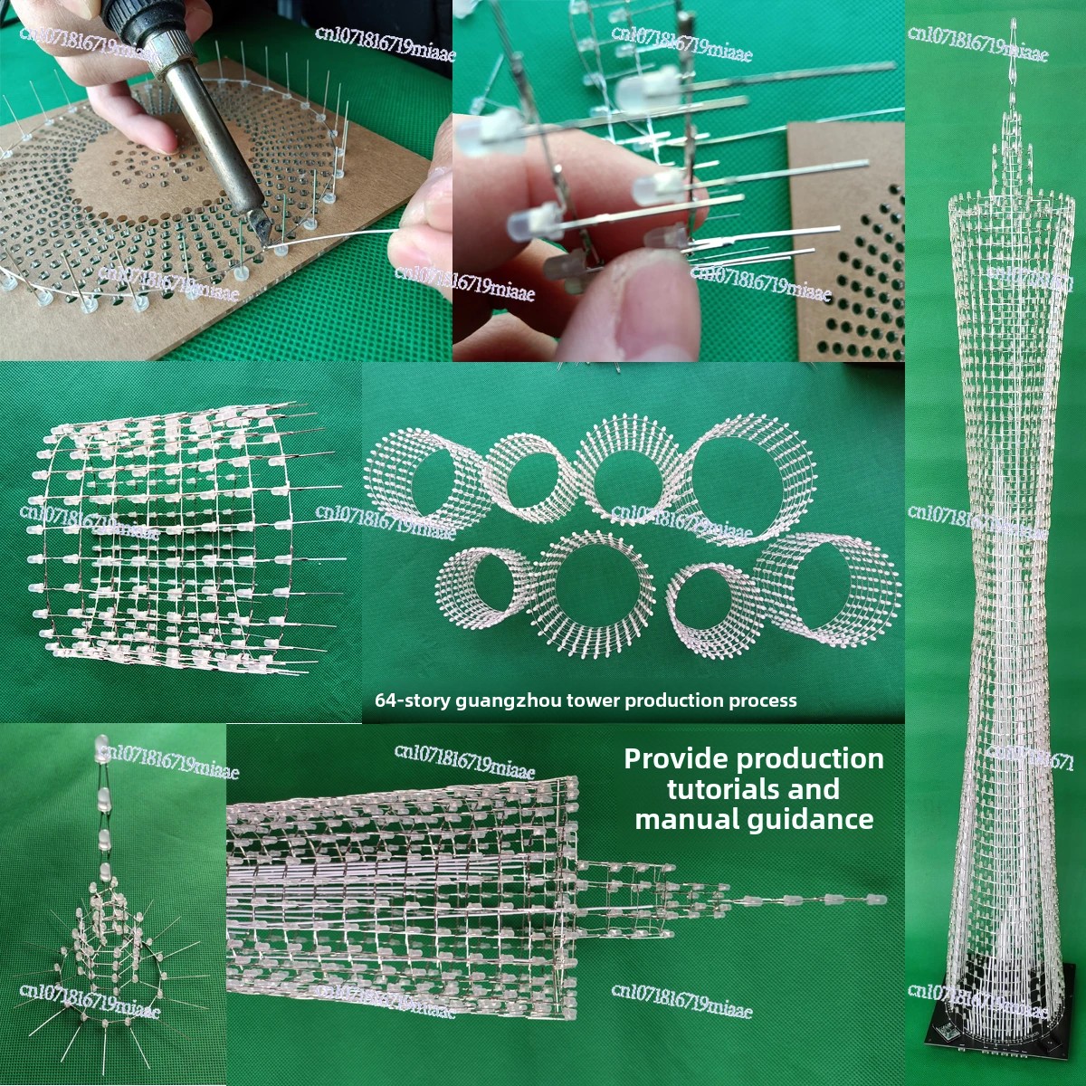 64-Floor Canton Tower DIY Kit  - Diy Electronics Toys incelemesi ve fiyatı