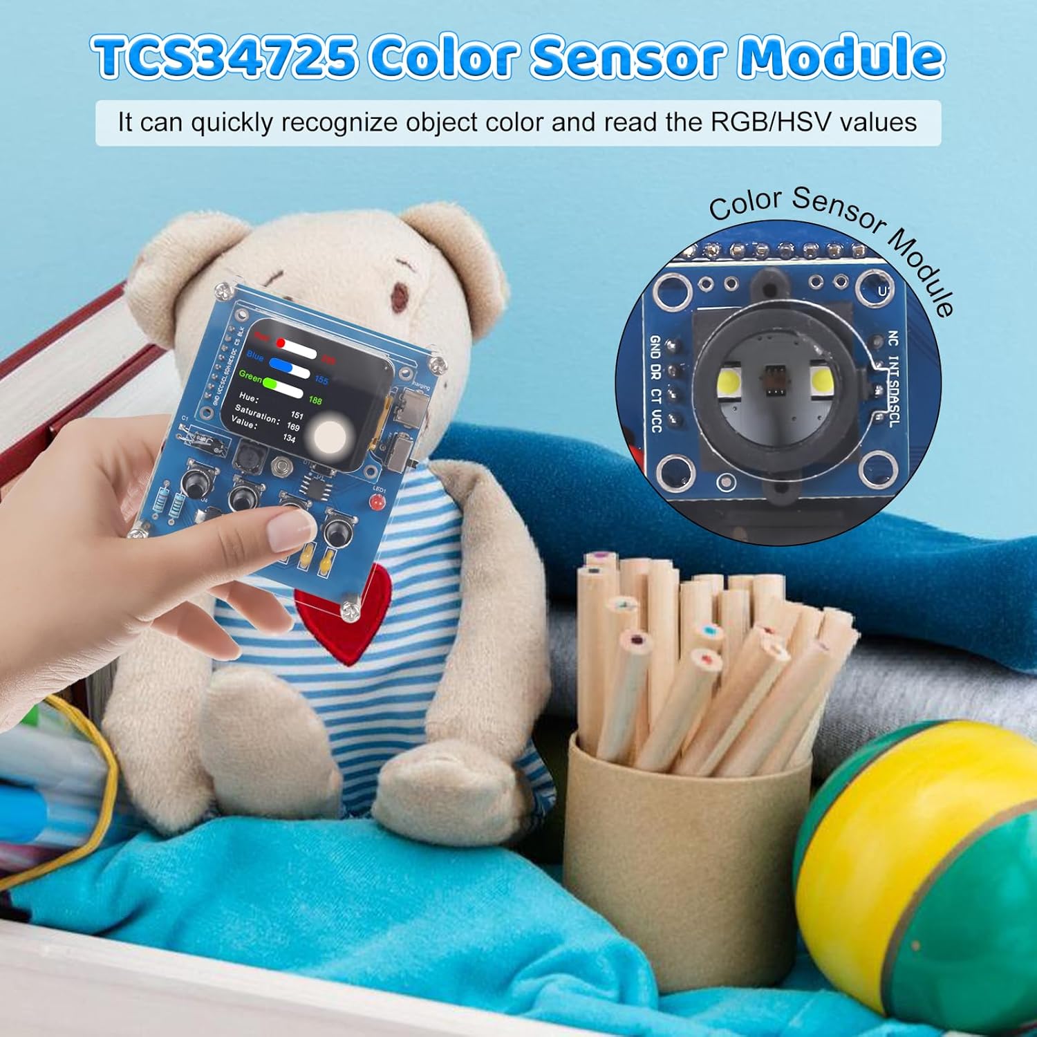 DIY Color Recognition Solderin - Hobby Diy Electronics Kit incelemesi ve fiyatı