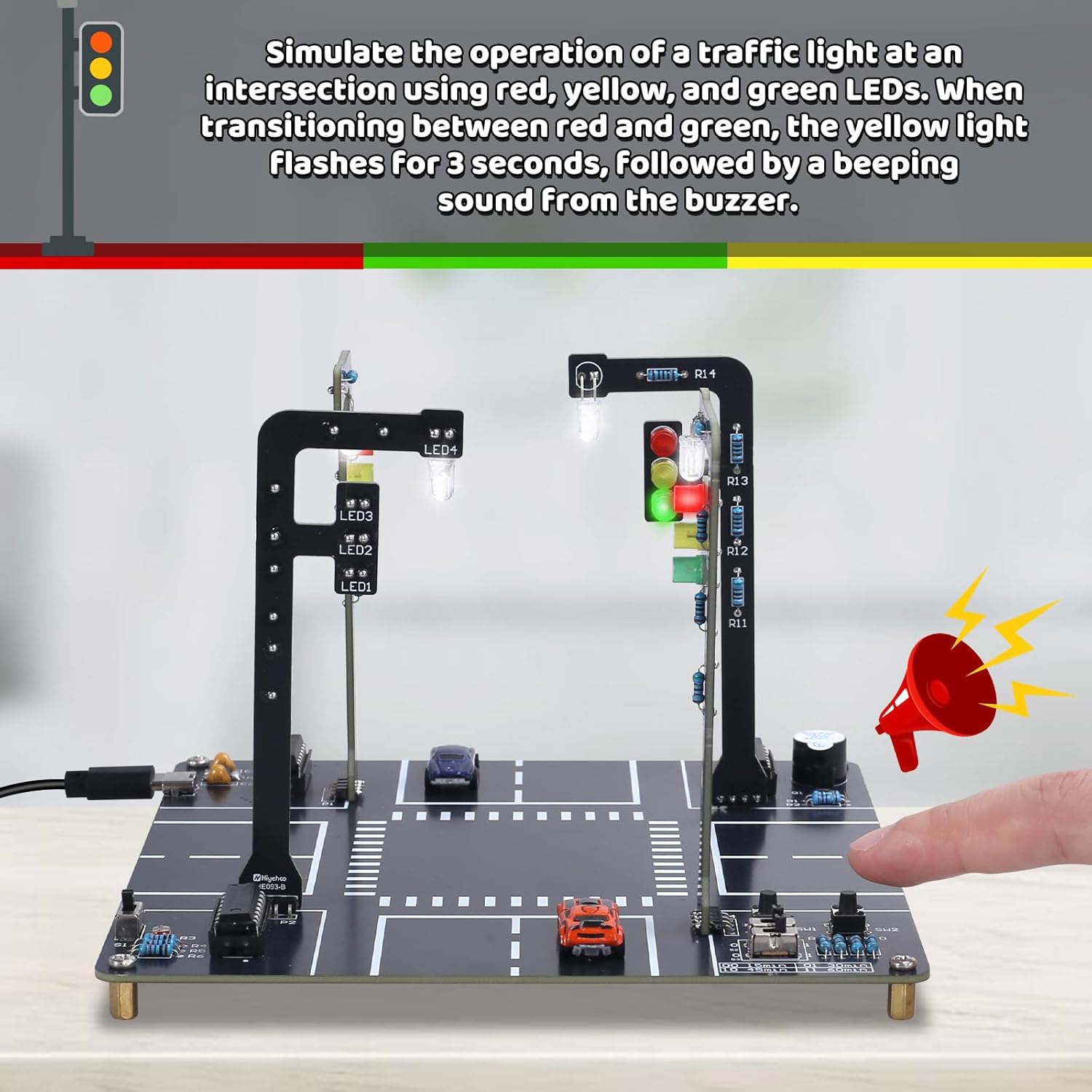Traffic Light Simulator Kit wi - Diy Electronics Kits For Adults incelemesi ve fiyatı